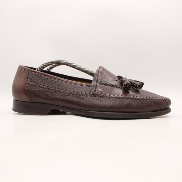 Mezlan Teano Tassel Loafers Brown Leather Shoes Men\'s Size 11 M Hand Made Spain main image 10